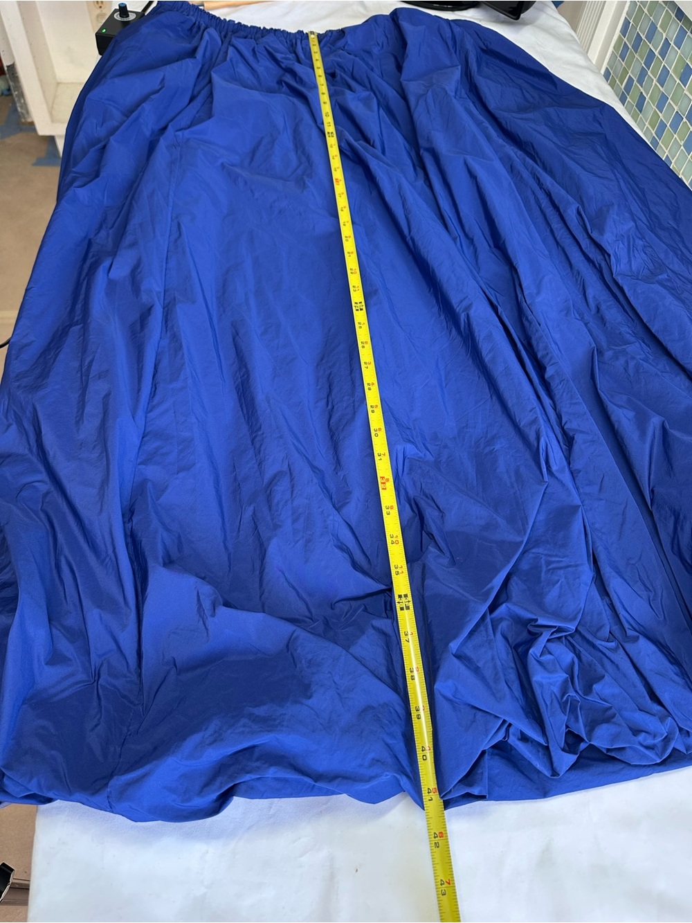 Anthropologie Royal Blue Bubble hem Maxi Skirt - Picture 13 of 14